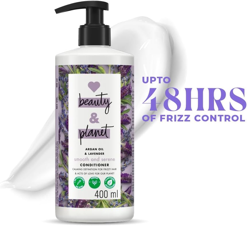 Love Beauty And Planet Argan Oil and Lavender Conditioner back label ingredients