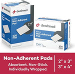 Highly absorbent non stick gauze pads for painless wound care removal