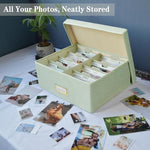 Sprsthai photo organizer with lid and dividers open