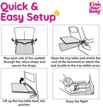 Side angle view of the FIVESTARBABY toddler airplane bed showing the flat sleeping surface for toddlers.