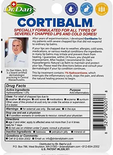 Dr. Dans Cortibalm Lip Balm, 2 Count - Image 3