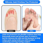 Soft silicone toe sleeves for blister and corn relief