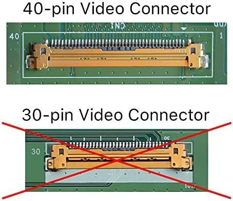 SCREENARAMA 40-pin socket connector location on laptop screen back