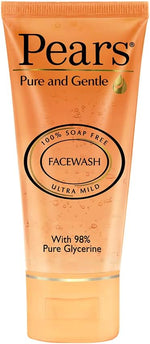 Pears pure and gentle daily cleansing facewash front view bottle packaging