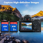 Side angle of full sized pefishhop secure digital media card pack imported for indian consumers