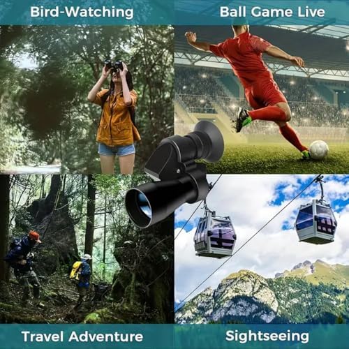 ModernMart portable travel monocular displaying the green fully multi coated lens layer.