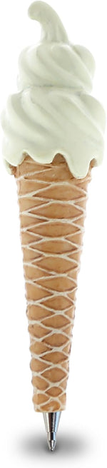 Planet Pens Vanilla Ice Cream Cone ballpoint pen front view