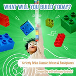 Strictly Briks rainbow baseplates displayed for kid creative play