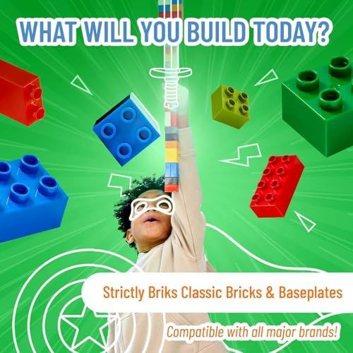 Strictly Briks rainbow baseplates displayed for kid creative play