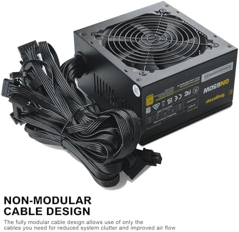 Segotep gaming power supply highlighting the one hundred and twenty millimeter silent cooling fan grille