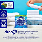 Dropps 64 count laundry pods packaging showing USDA biobased certification.