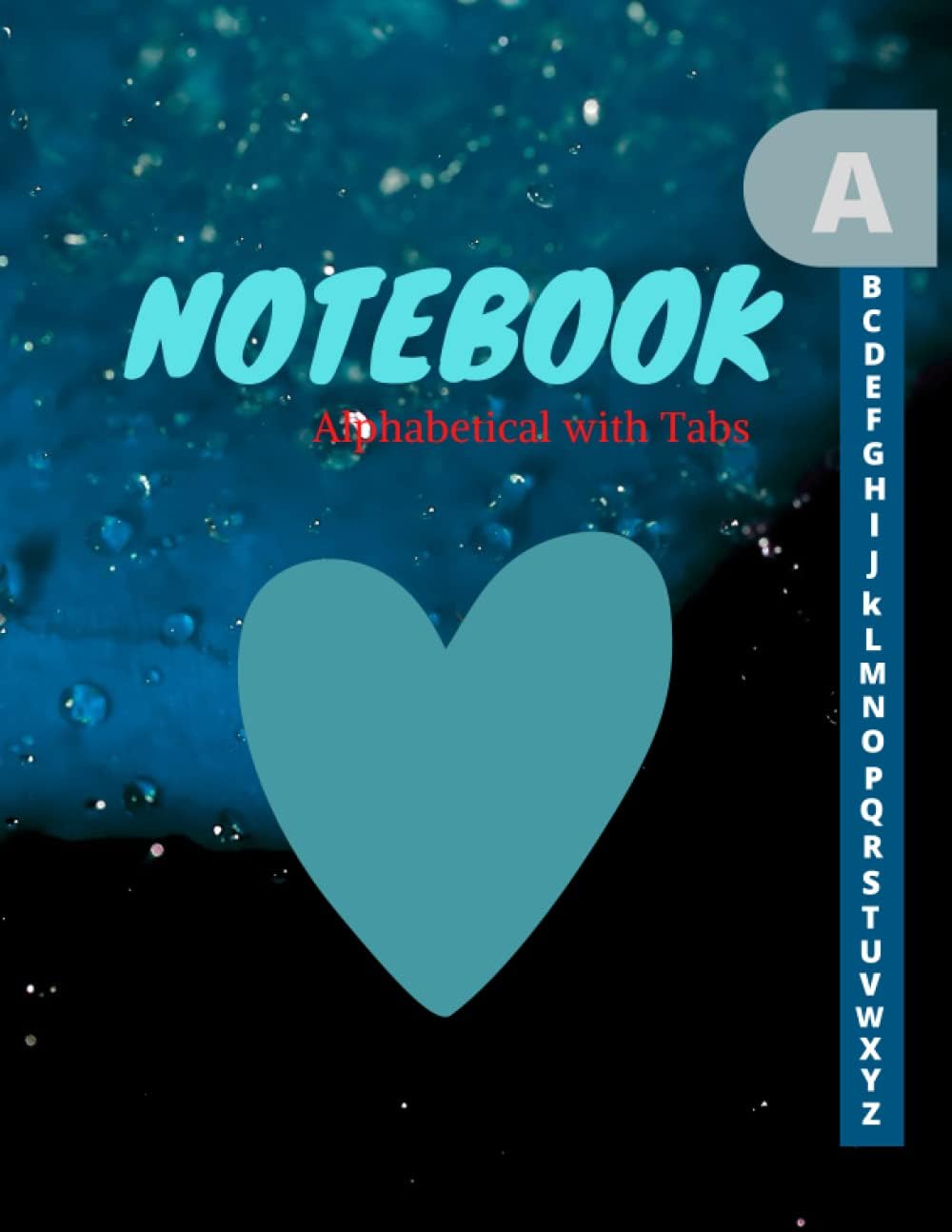 Majosta Wild Floral Alphabetical Notebook with A-Z index tabs front view