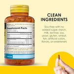 Mason Natural Glucosamine Fish Oil bottle with dairy free and preservative free icons.