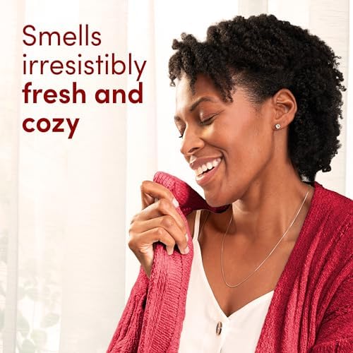 Downy Cozy Collection cherry and vanilla scent crystals container display