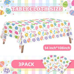Litmitfu holiday table covers protecting a long rectangular dining table from spills during a spring party.