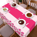 Childom waterproof heart themed tablecloth for weddings and anniversaries