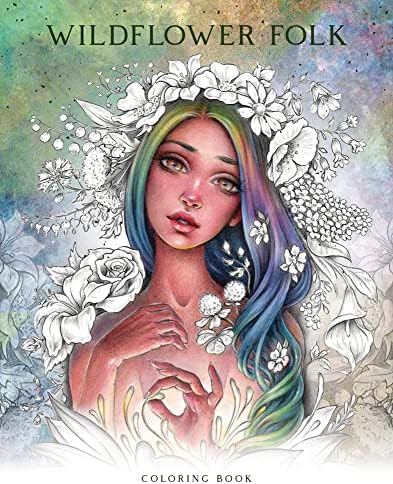 Wildflower Folk Coloring Book - Image 2