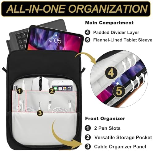 ICIMBI shockproof tablet shoulder bag vertical design