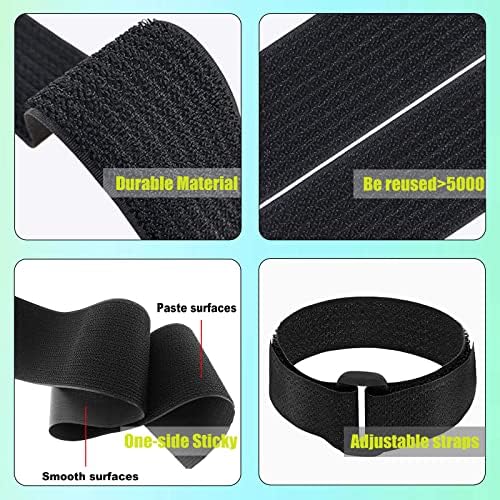 Jumpso reusable cinch straps securing thick power cords and electronic wire bundles neatly.
