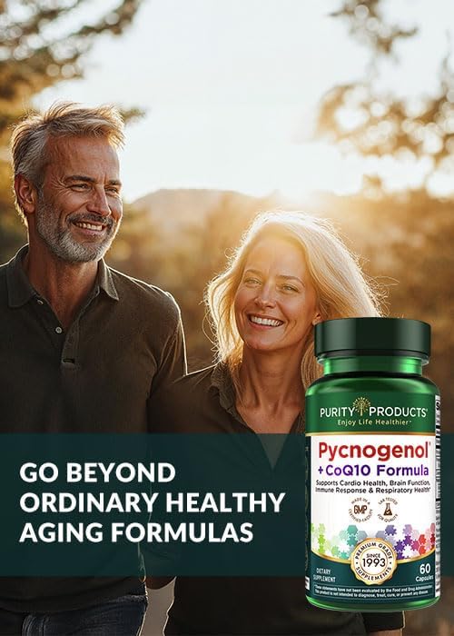 Authentic USA imported Purity Products Pycnogenol Super Formula antioxidant capsules for skin and circulation