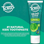 ADA approved seal on Tom's of Maine Wicked Cool natural toothpaste packaging.