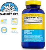 Nature's Life Malic Acid 250 capsules nutritional facts label closeup