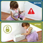 Wappa Baby childproof cover box showing the double lock mechanism