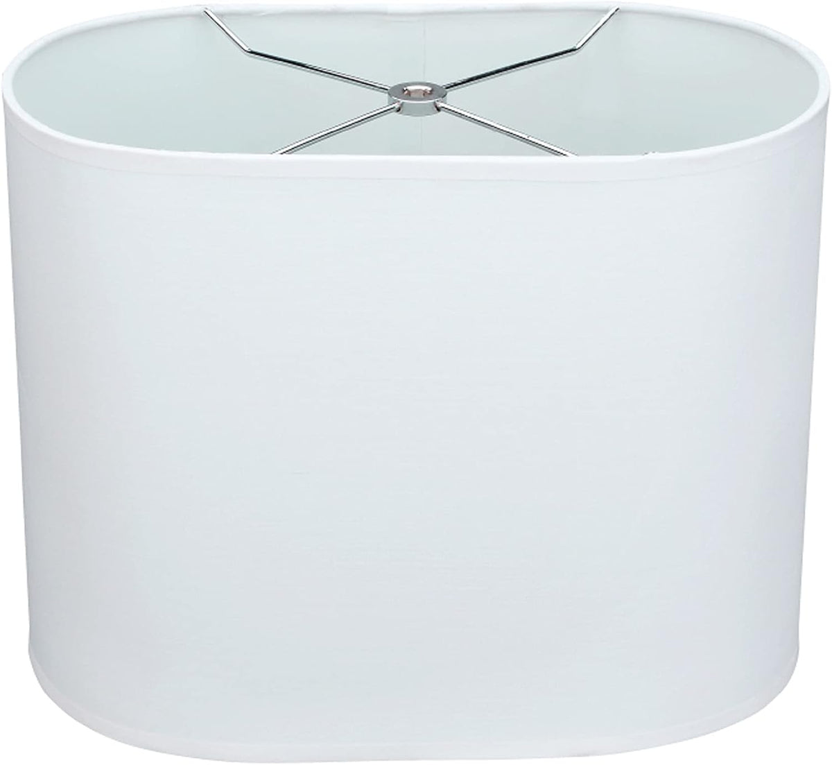 Aspen Creative 37003 Contemporary Oval Hardback Shaped Spider Construction Lamp Shade in Dark Sliver Grey, 15 1/2" wide (9" + 15 1/2") x (9" +x 15 1/2") x 11" - Image 11