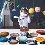 Uroinepa space themed disposable tableware for kids birthday