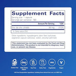 Hypoallergenic bioavailable zinc citrate 30mg supplement facts label showing vegan ingredients