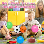 Safe non toxic baseball and playground balls for early childhood physical development.