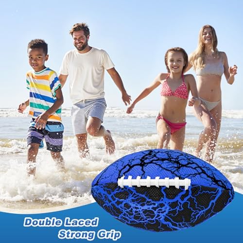 Close up of the double laced stitching on the Jasonwell beach football