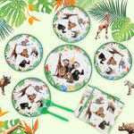 Safari animals plates for 24 guests