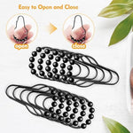 TVTOO smooth sliding shower curtain rings in a twelve count pack