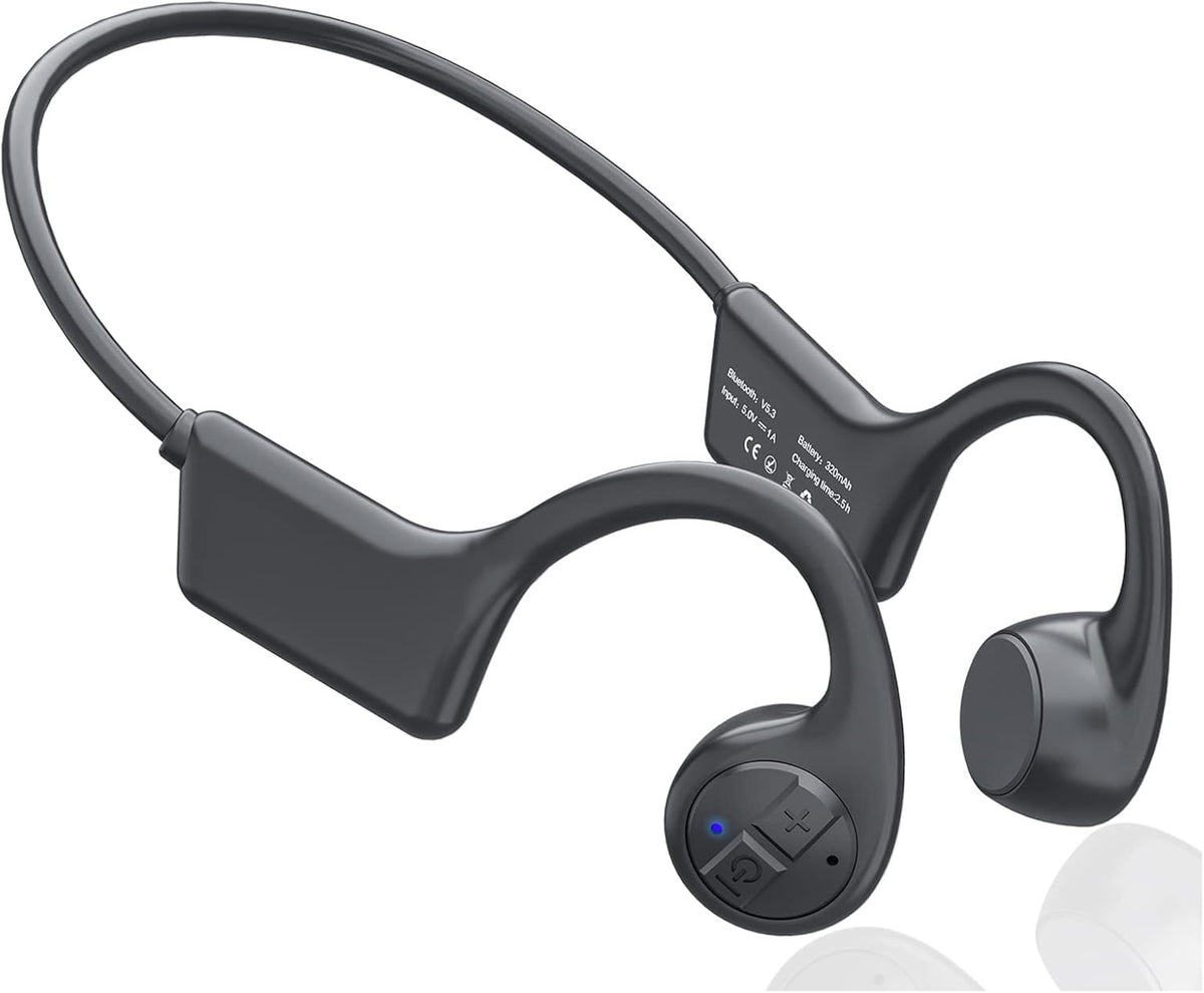 ROPASOMIC bone conduction headphones front view wireless headset