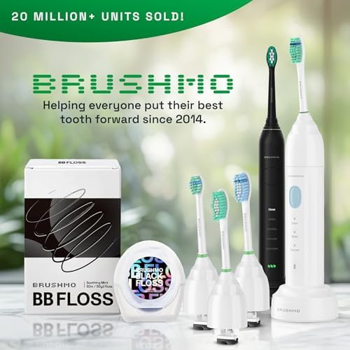 Waterproof Brushmo adult electronic toothbrush being rinsed under running water