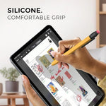 Classic wooden pencil design yellow silicone skin for tablet stylus cover.