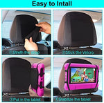 Arozxin kids car entertainment accessory demonstrating tool free hook and loop installation