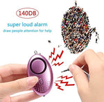 Taiker security alarm keychain with LED light active