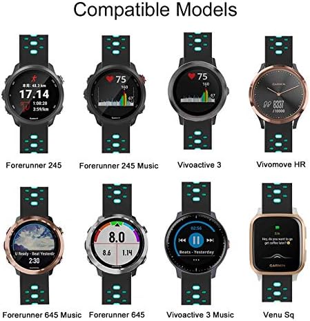 ISABAKE watch band installed on a Garmin smartwatch rear view
