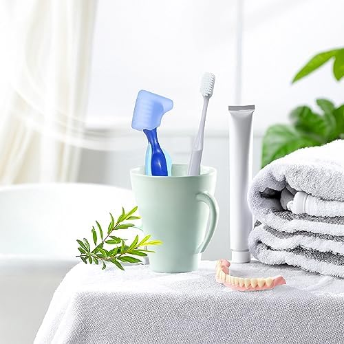 Universal elastic retainer brush protector stretching over a double-sided dental tool