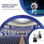 Aomekie black concert binoculars demonstrating the folding capability for storage
