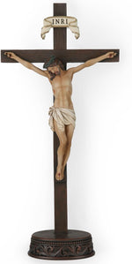 BC Catholic Crucifix Wall Cross 24" H Jesus Cross for Wall | Jesus Christ Religious Home Decor, Catholic Gifts, Collectable Statue Renaissance Sculpture handmade By Buildclassic - Image 14