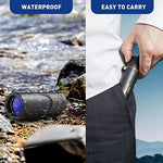 Side profile of HDAJY high powered monocular showcasing the non slip rubberized grip and focus ring