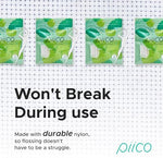 Demonstration of the built in flexible toothpick handle on the Piico dental pick.