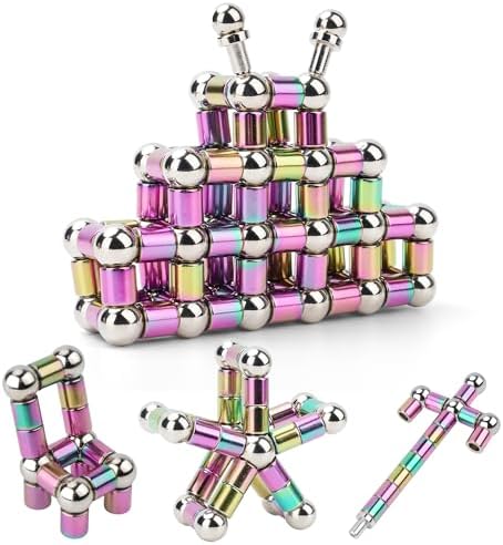 Multifunctional modular magnet pen being rearranged into a creative toy robot shape by a user