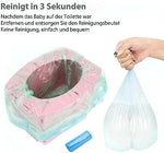 Side view of SunnySmile foldable potty for car travel