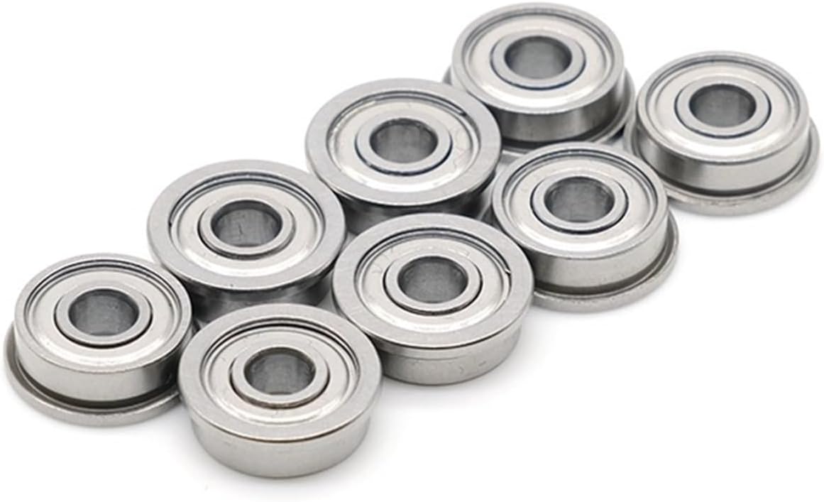 DFLPBHAV 2PCS ABEC-7 Flange Ball Bearings front view
