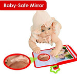 ToddleBee small fabric memory book held by parent to show scale and texture