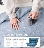 Close up of the ergonomic handle and lint collection chamber